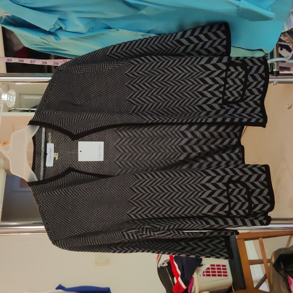 Calvin Klein Petite Medium black/gray Cardigan